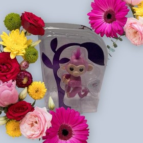 Fingerlings GLITTER ROSE Interactive Baby Monkey Authentic WowWee