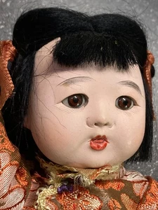 Vintage Porcelain Doll Kimono pair old antique dolls Japanese 1950s - Picture 1 of 14