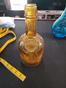 Vintage Wheaton "Nuline" Rogers Bros 1850 SALEM NJ Avocado Amber Glass Bottle - Picture 1 of 5