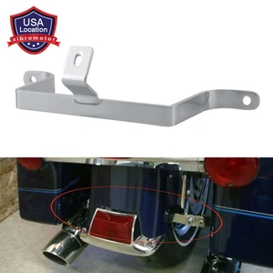 Saddlebag-To-Fender Bracket Support Chrome Holder For Harley Touring FLHT FLTR - Picture 1 of 13