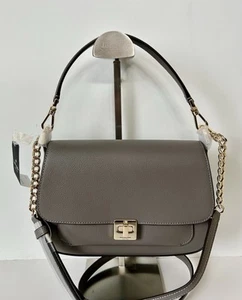 NWT Kate Spade Leather Phoebe Small Flap Crossbody In Hare Grey RP $359 - Picture 1 of 11