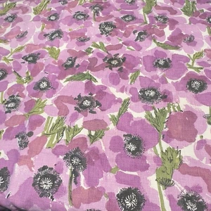 Vintage Vera Neumann Floral Lila Tischdecke 50” x 66” - Bild 1 von 5
