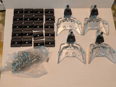 LOT Austria 75mm Nordic Norm 3 Pin Cross Country Ski Bindings Vintage + Hardware - Image 1 of 4