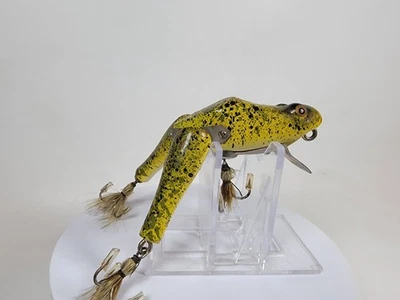 Vintage Paw Paw Watta-Frog, antiguo señuelo Topwater, cebo limpio, ¡ver fotos y video! Foto 1 de 4