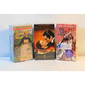 3 Box Sets of New VHS The Sound of Music, My Fair Lady, Gone with the Wind - Picture 1 of 2