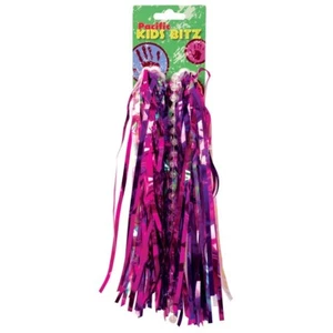 Kids Bicycle Streamers with Beads - Purple Pink Iridescent - Picture 1 of 1