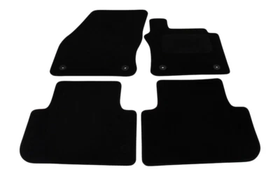 Fits VW Tiguan 2016-on Fully Tailored Deluxe Car Mats in Black - Image 1 of 4