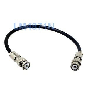 BNC Male to Male high voltage MHV 3000V RF Coaxial terminal clamp RG59 1FT cable - Picture 1 of 1