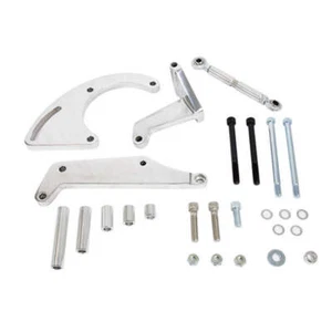 Polished Long Water Pump A/C Compressor Bracket for Chevy Small Block SB V8 - Picture 1 of 1