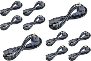 10x Kaltgerätekabel Monitor Netzkabel Kabel PC Stromkabel TV Schuko schwarz 2.5m - Bild 1 von 3