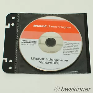 Programa para socios de Microsoft Exchange Server Standard 2003. CD original. - Imagen 1 de 1