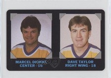 1985-86 7-Eleven NHL Collectors' Series Marcel Dionne Dave Taylor #8 HOF