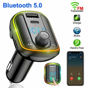 FM Transmitter Car USB Charger MP3 Player Hands free Radio Adapter Kit - Picture 1 of 11