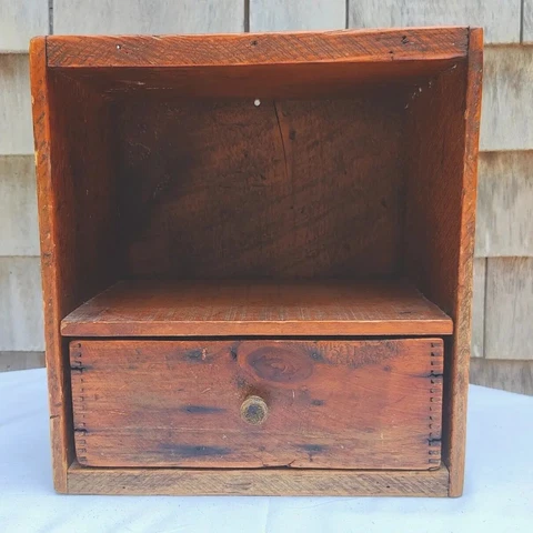 RECLAIMED ANTIQUE CUBBY BOX Bailey Banks Biddle WOOD CRATE CABINET Rustic OOAK Cover