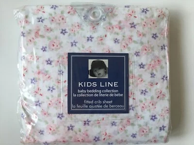 Beautiful Kids Line Floral Fitted Crib Sheet - New - Image 1 of 3