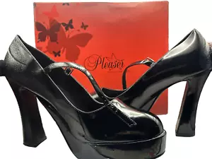 Pleaser Demonia Goth Punk Casual Mary Jane Platform Pumps DOLLY50 Size 16 - Picture 1 of 10