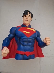 Superman  7 1/2" Vinyl Bust Bank - Monogram (BRAND NEW) - Picture 1 of 2