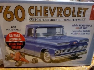 Chevrolet Custom Fleetside Pickup Inc 1960 1:25 go kart. KIT PLÁSTICO AMT. - Imagen 1 de 1