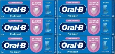 6 x Oral-B Pro Expert Sensitive & Gentle Whitening Zahnpasta Zinnfluorid