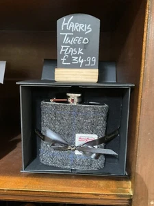 GLEN APPIN HARRIS TWEED 6oz Flachmann - grau kariert - Bild 1 von 1