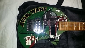 2001 Limited Edition STAR WAR BOBA FETT FERNANDES NOMAD Amplified Travel Guitar - Picture 1 of 12