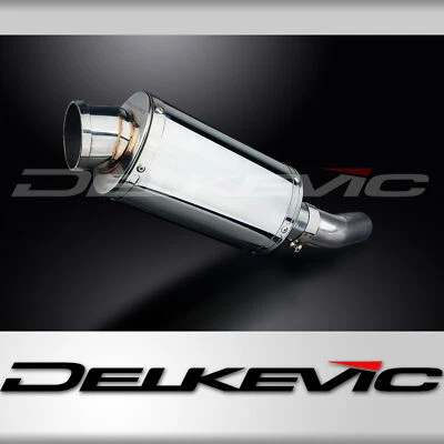 Kit silenciador de escape ovalado de acero inoxidable Kawasaki ZX-10R Ninja 2008-2010 Slip On 9" Foto 1 de 4