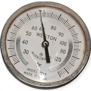 Weston #2265 1 5/8" Diameter Darkroom Dial Thermometer With 6" Stem - Picture 1 of 5
