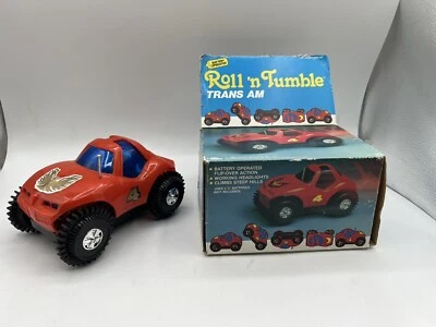 Vintage Toy Car Plastic Roll ‘n Tumble Trans Am Battery Operated -MADE HONG KONG - Image 1 of 4