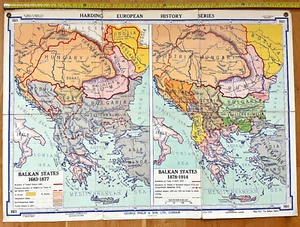 Harding ‘The Balkan States (1683–1919)’ Wall Map Number H21 - Picture 1 of 15