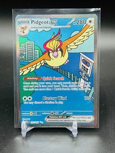 Pokemon TCG Obsidian Flames Pidgeot EX FULL ART SECRET RARE 225/197 - NM/M