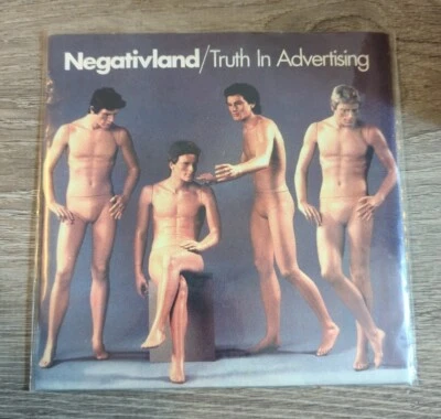 NEGATIVLAND ‎– Truth In Advertising US 7” record vinyl 45 rpm inserts - Image 1 of 4