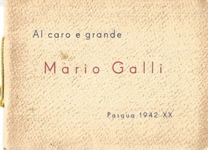 Al caro e grande Mario Galli, Pasqua 1942 - Imagen 1 de 1