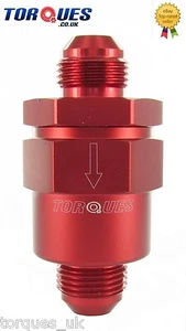 AN -6 (AN6 AN 06) Red Anodised Billet Check Valve - Picture 1 of 1