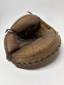 Vintage Rawlings Leather Catchers Mitt Baseball Glove Pat No 2,434,173 - Picture 1 of 15