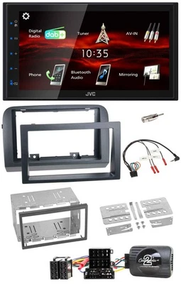 JVC USB Bluetooth Lenkrad DAB 2DIN Autoradio für Fiat Croma 2005-2010 - Bild 1 von 4