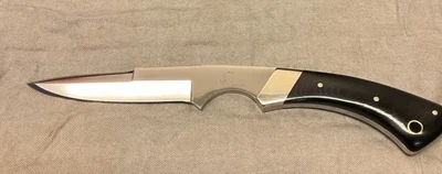 SAMSON WEEHAWK BOOTKNIFE PRE PCC, PRE BALI SONG. BLACK MICARTA. #SAMSON#COOPER - Image 1 of 4