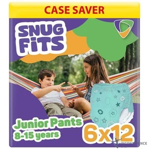 6x Drylife SnugFits Junior Incontinence Pants - Children 8-15 Years - Pack of 12 - Picture 1 of 7