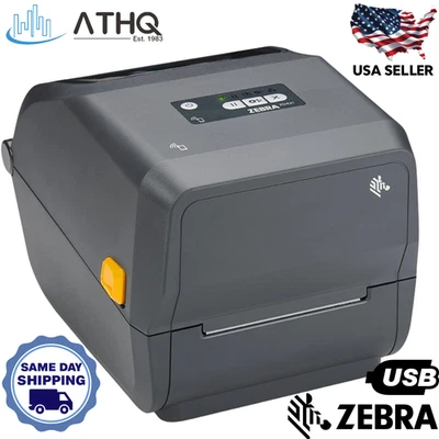 Zebra ZD421T Desktop Barcode Thermal Transfer USB Label Printer ZD4A042-30EM00EZ - Image 1 of 4