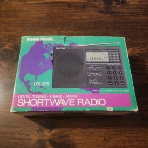 Radio Realista Shack DX-375 AM/SW/FM Radio Voz del Mundo con Caja - Imagen 1 de 11