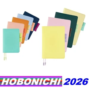 HOBONICHI TECHO 2026 Colors A6 Original & A5 Cousin Cover Polyester JAPAN NEW - Picture 1 of 132