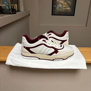 Gucci Re-Web weiß/burgund/creme Sneakers - 13US - UVP $ 11190 - neu - authentisch - Bild 1 von 5