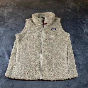 Patagonia Fleece Vest Full Zip Sleeveless Puffer Layering Brown Youth Large - Picture 1 of 12