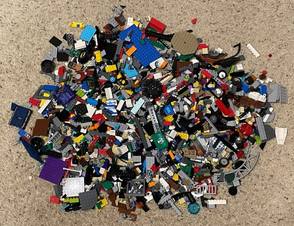 LEGO 4 lbs. pounds bulk lot bricks parts pieces What you see is what you get! #9 - Image 1 of 1