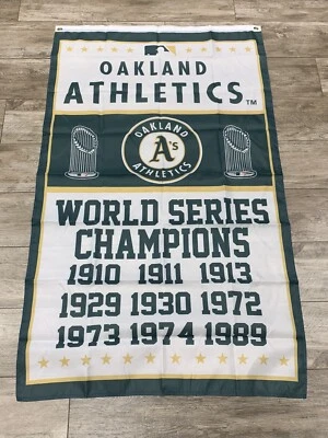 Oakland Athletics MLB Flag 3x5 ft Banner  World Series Champions Years 2022 - Image 1 of 3