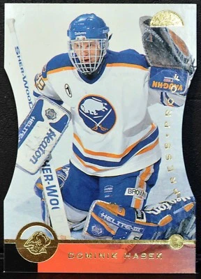 1996 Leaf Donruss Press Proof #19 DOMINIK HASEK Sabres Die Cut NM-MT+ - Image 1 of 2