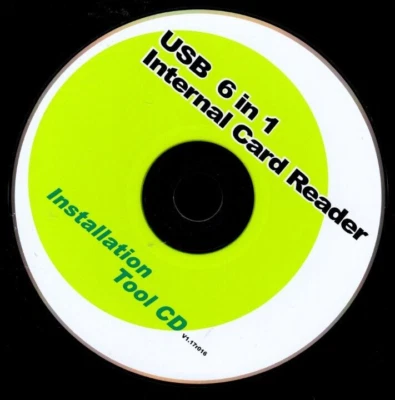 USB 6 in 1 Internal Card Reader - Installation CD (PC, Disc Only) - Image 1 of 2