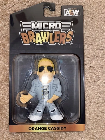 AEW Orange Cassidy Micro Brawlers Pro Wrestling Crate Exclusive Figure, NJPW Cover