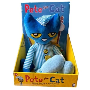 Pete the Cat Deluxe Bedtime Pete Plush 14" With Sound NWT - Picture 1 of 3