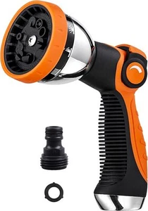 Garden Hose Spray Nozzle 10 Pattern Thumb Control High Pressure Gun - Picture 1 of 7