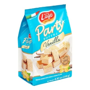 Gastone Lago Party Wafers with Vanilla Cream Filling 8.82 oz (Pack of 5)~07/2026 - Picture 1 of 6